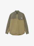 Long Sleeve Nuptse Shirt (Unisex) - Classic Khaki x Tope