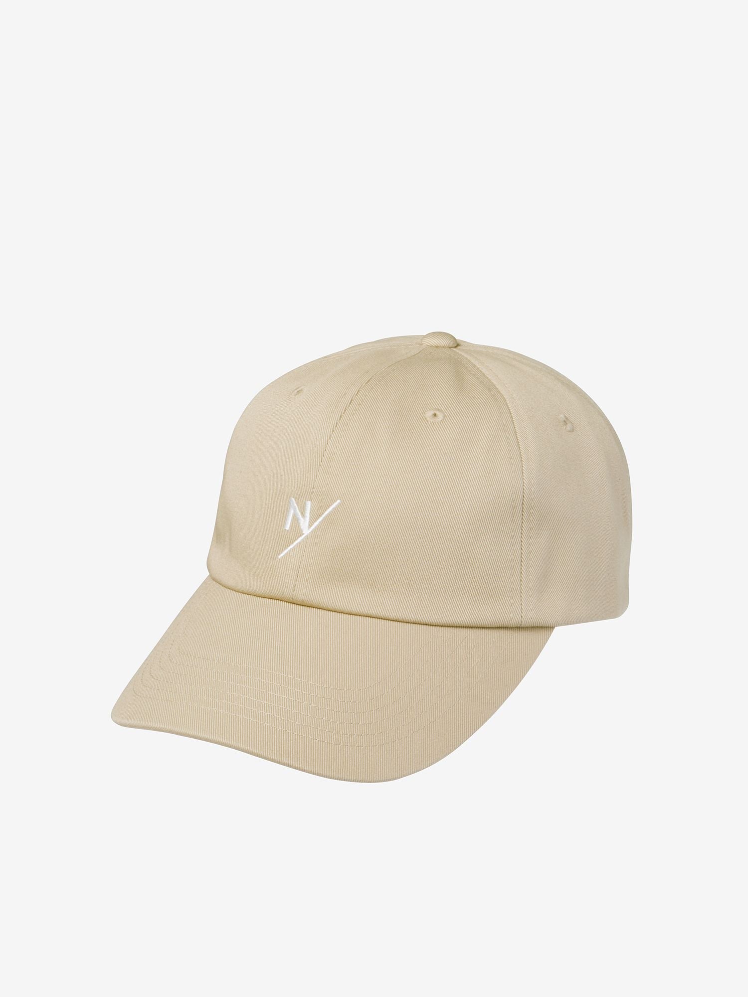 Cotton Twill Graphic Cap (Unisex) - Beige