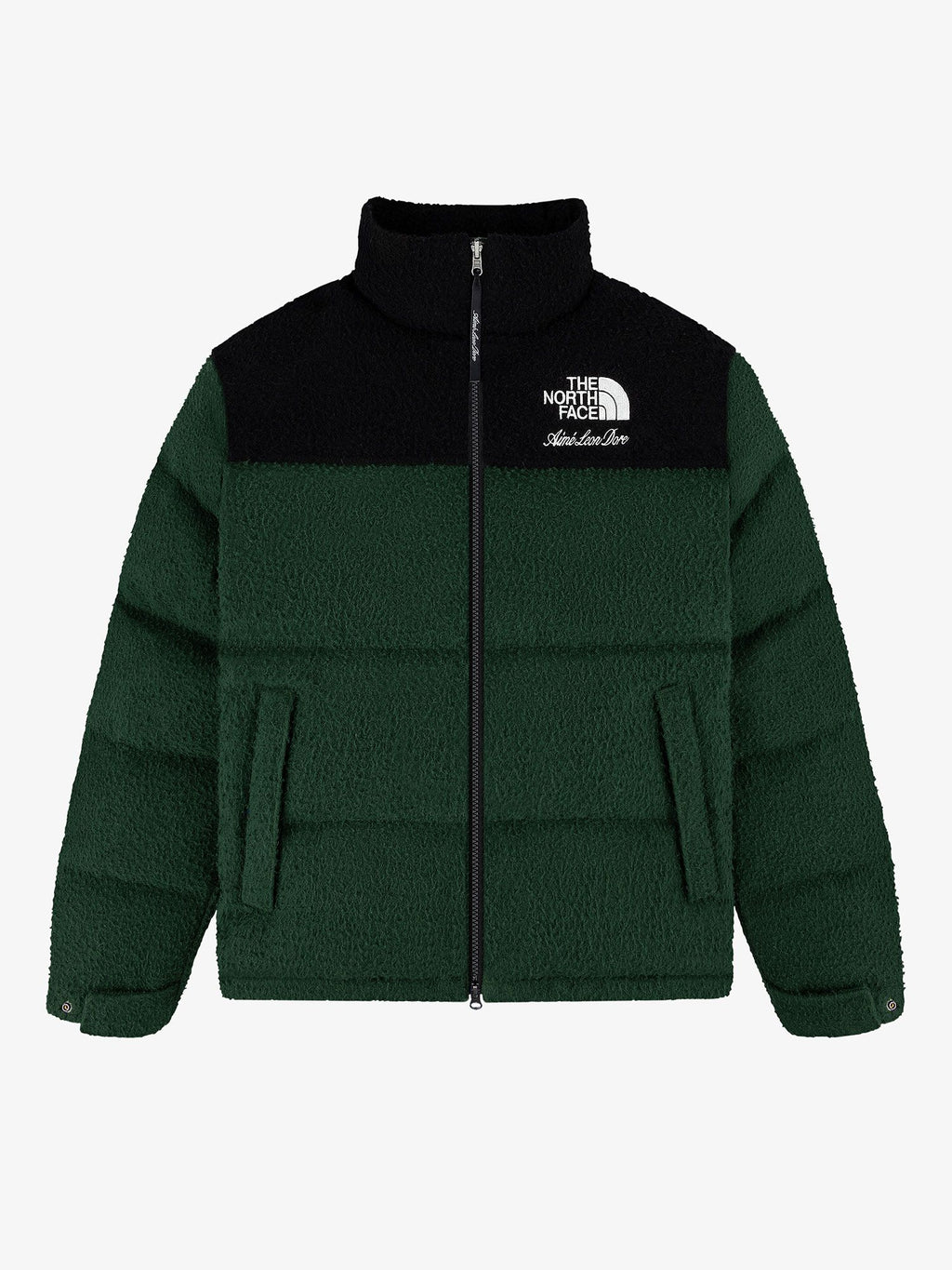 Ame Leon Dore Cassentino Nuptse Jacket (Unisex) - TNF Black x Kombu Green