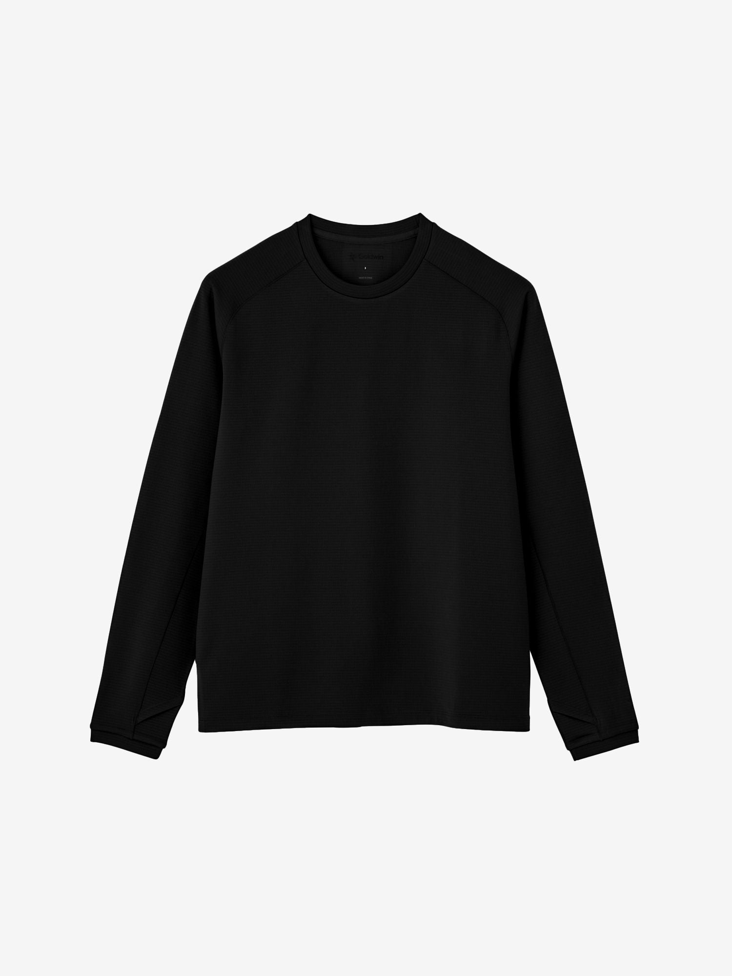Dual Layered Long Sleeve T-shirt (Unisex) - Black