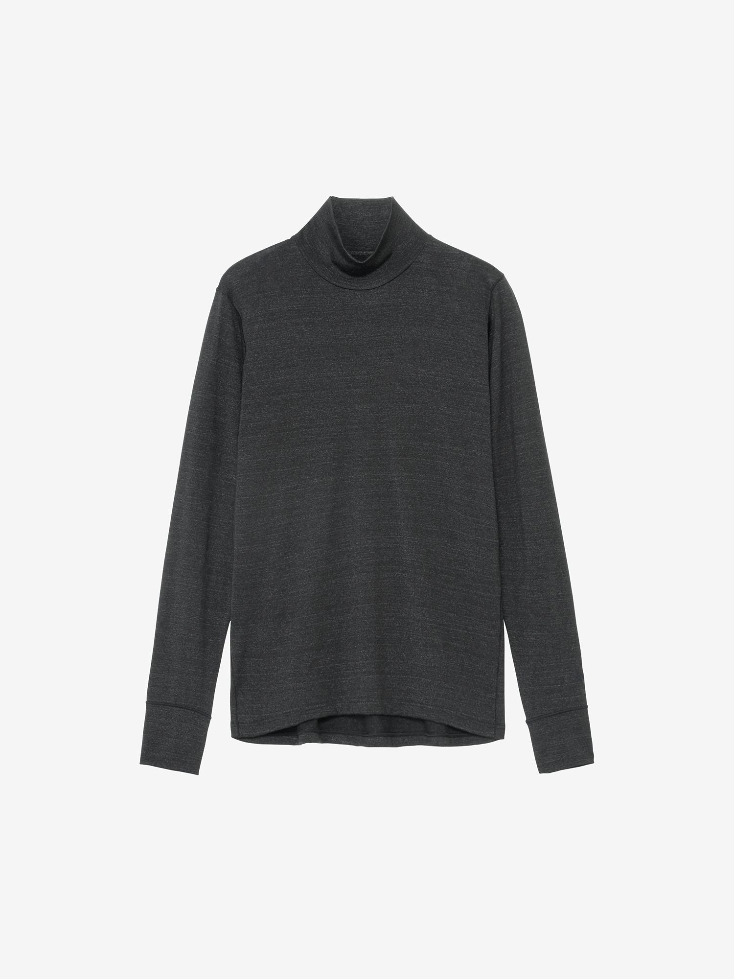 Wool Turtleneck Long Sleeve (C3fit / Women's) - Black x Black