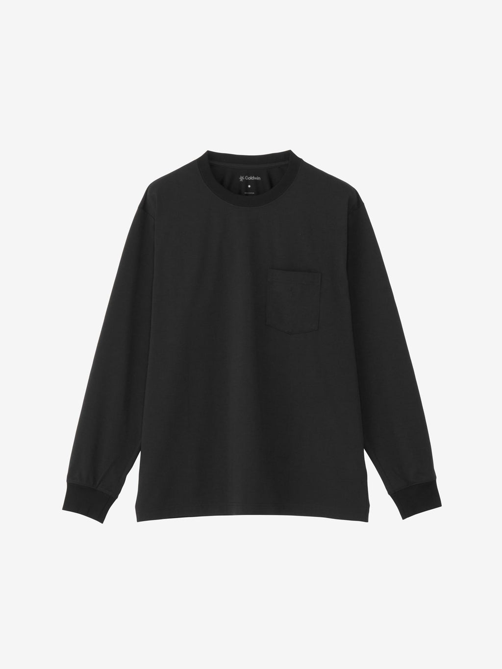 Oversized Pocket Long Sleeve T-Shirt (Unisex) - Black