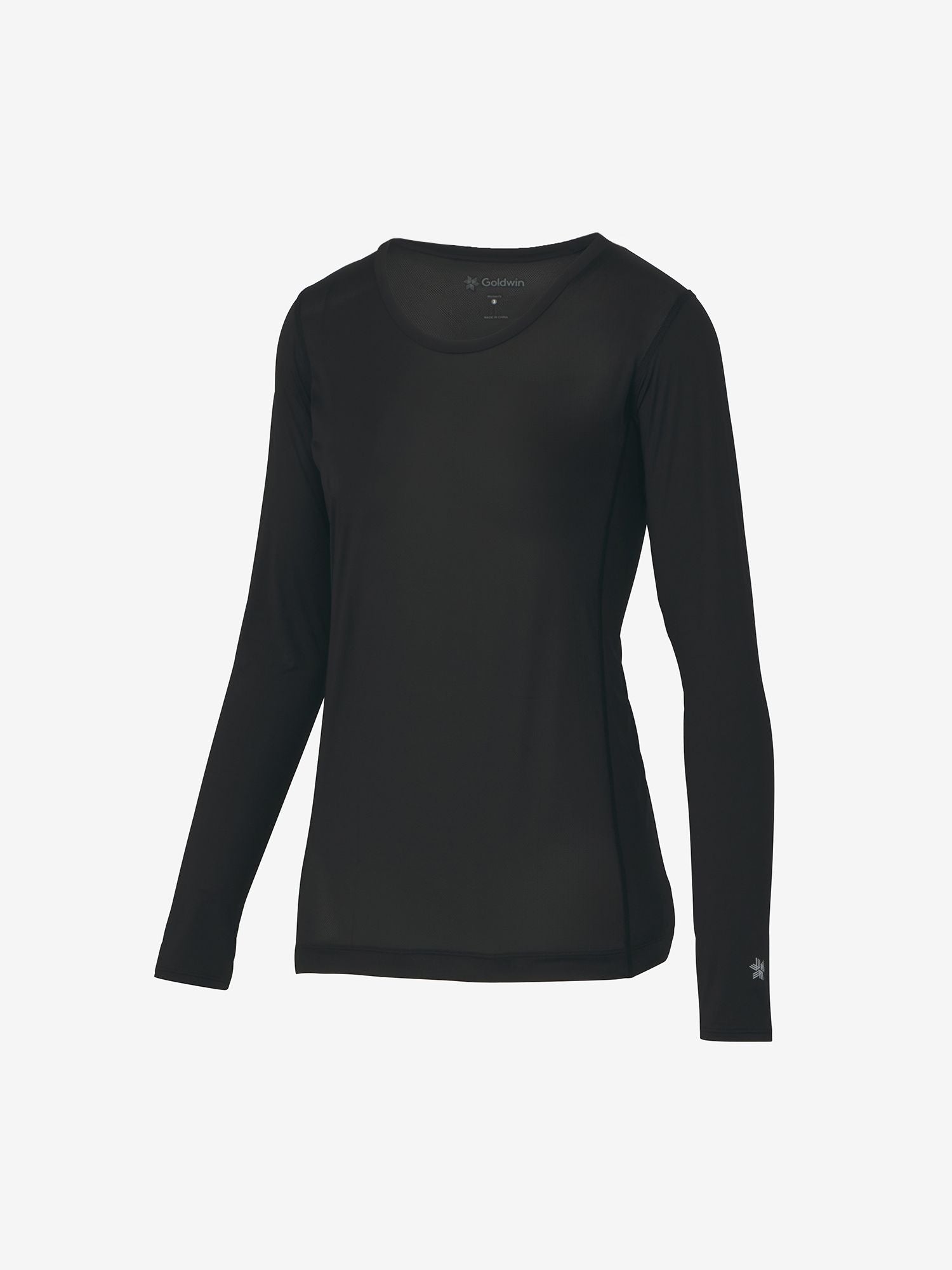 Cooling Round Neck Long Sleeve (C3fit / Women's) - Black