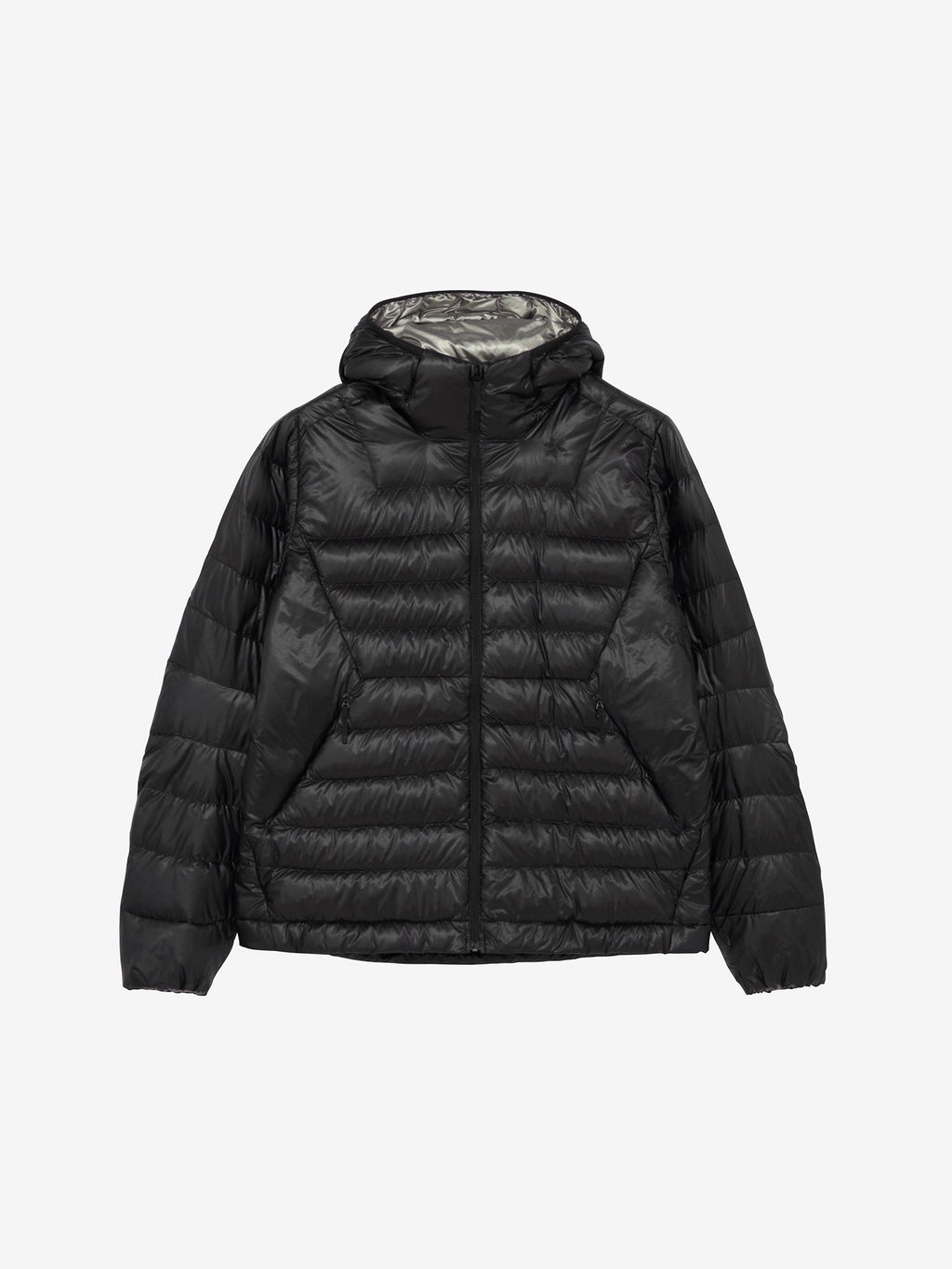 1000 Fill Power Spattering Hooded Down Jacket (Women's) - Black