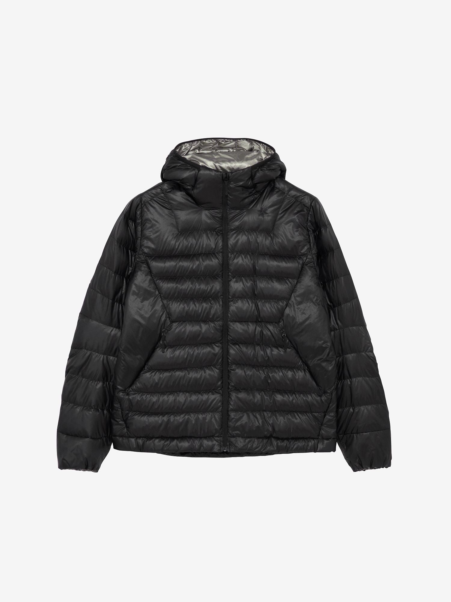 1000 Fill Power Spattering Hooded Down Jacket (Women's) - Black