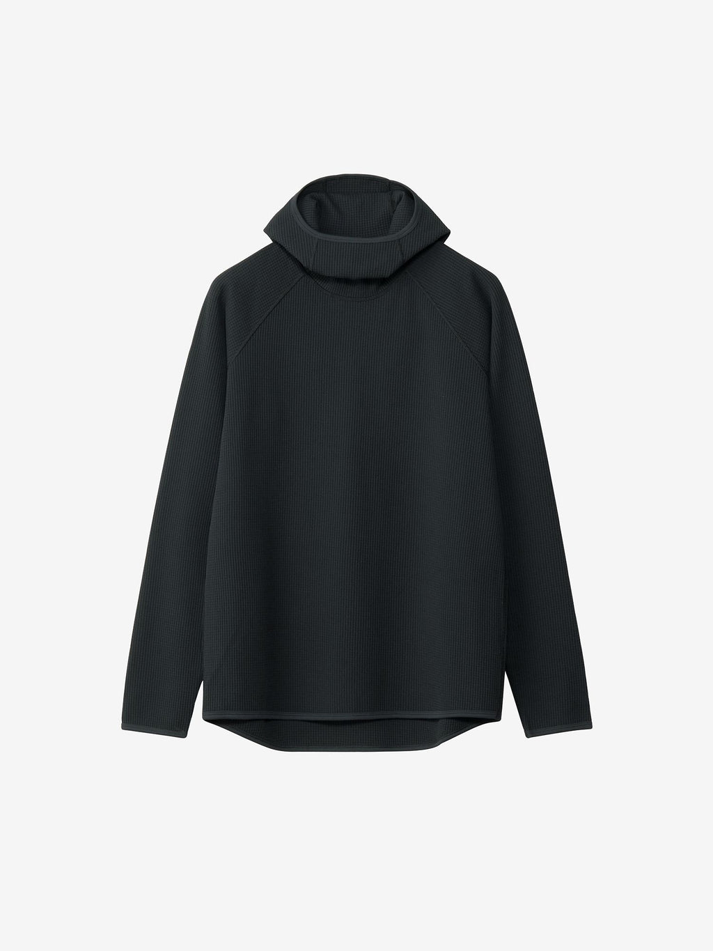 Waffle Light Long Sleeve Hoodie (Unisex) - Cloud Gray