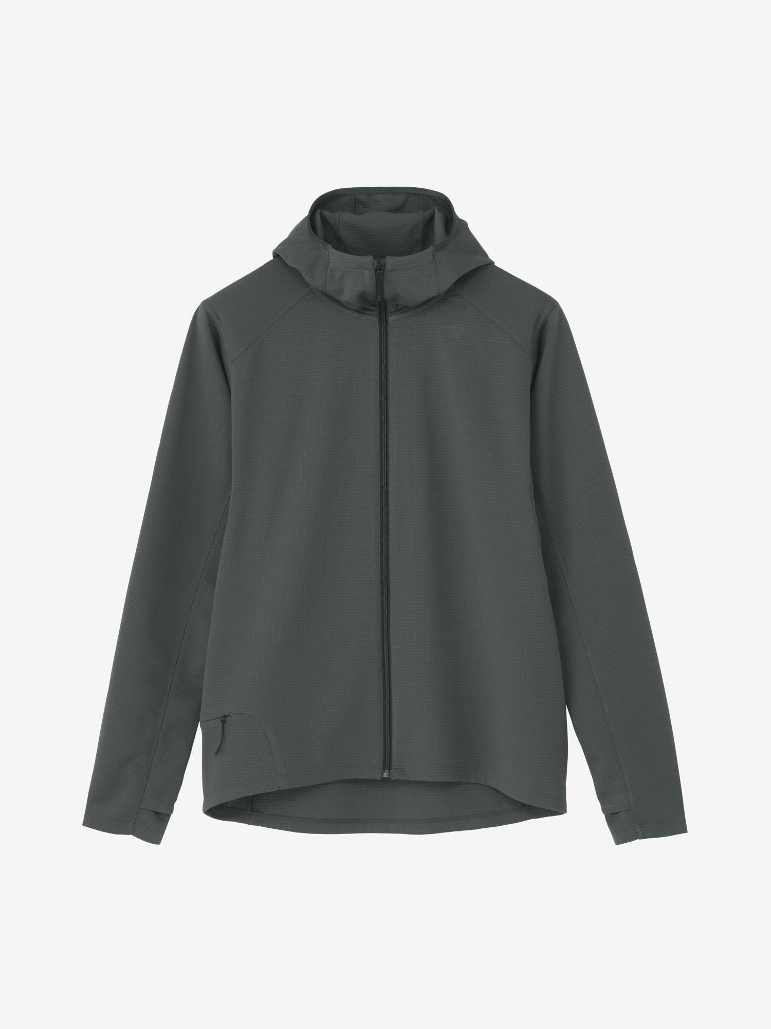 Dual Layered Long Sleeve Hoodie (Unisex) - Cloud Gray