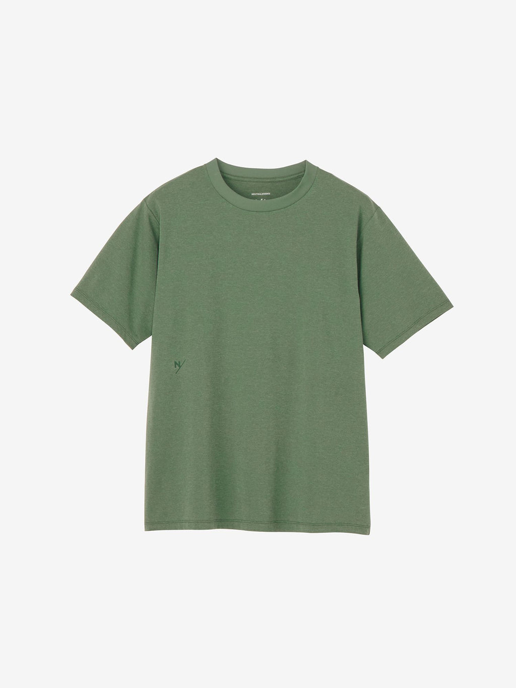 Hae Short Sleeve Small Logo Crew (Unisex) - White