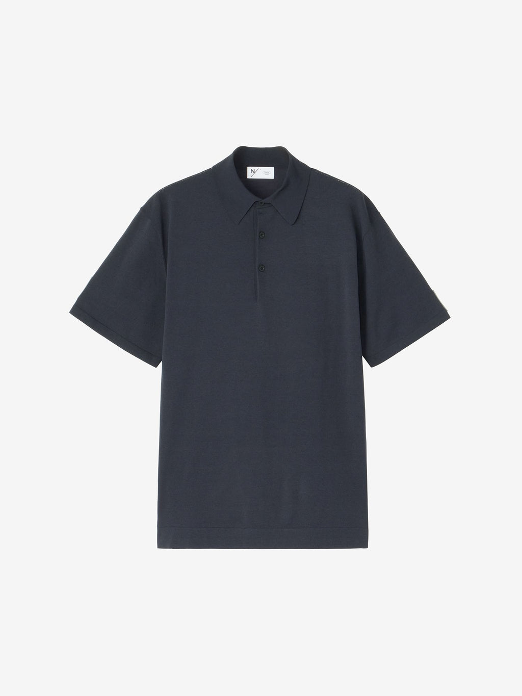 Komelina AS Knitting Polo Shirt (Unisex) - Black