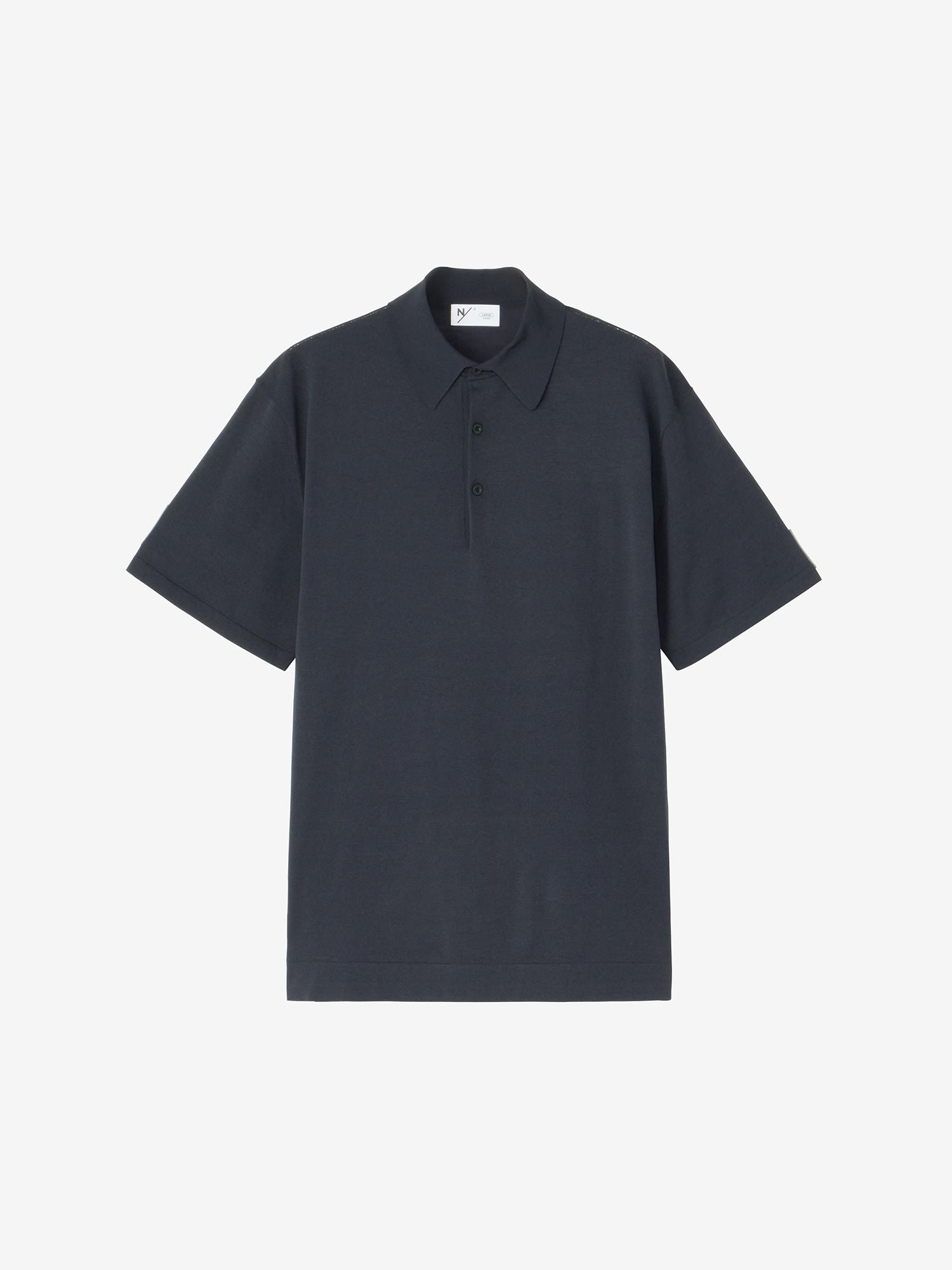 Komelina AS Knitting Polo Shirt (Unisex) - Black