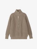 Karaminza/ Low Gauge Half Zip (Unisex) - Desert Taupe