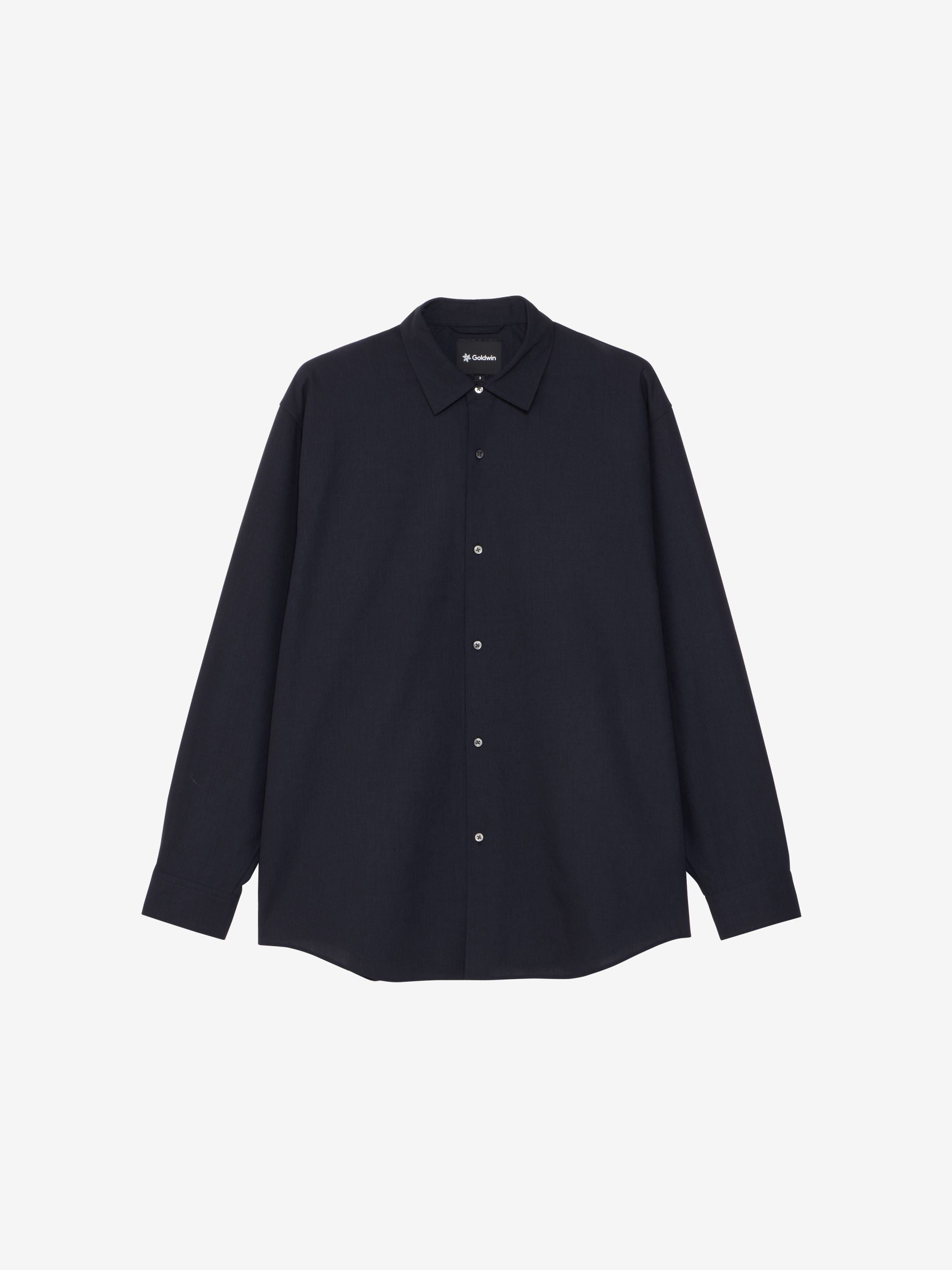 High Twist Wool Relaxed Shirt (Unisex) - Ebony Gray