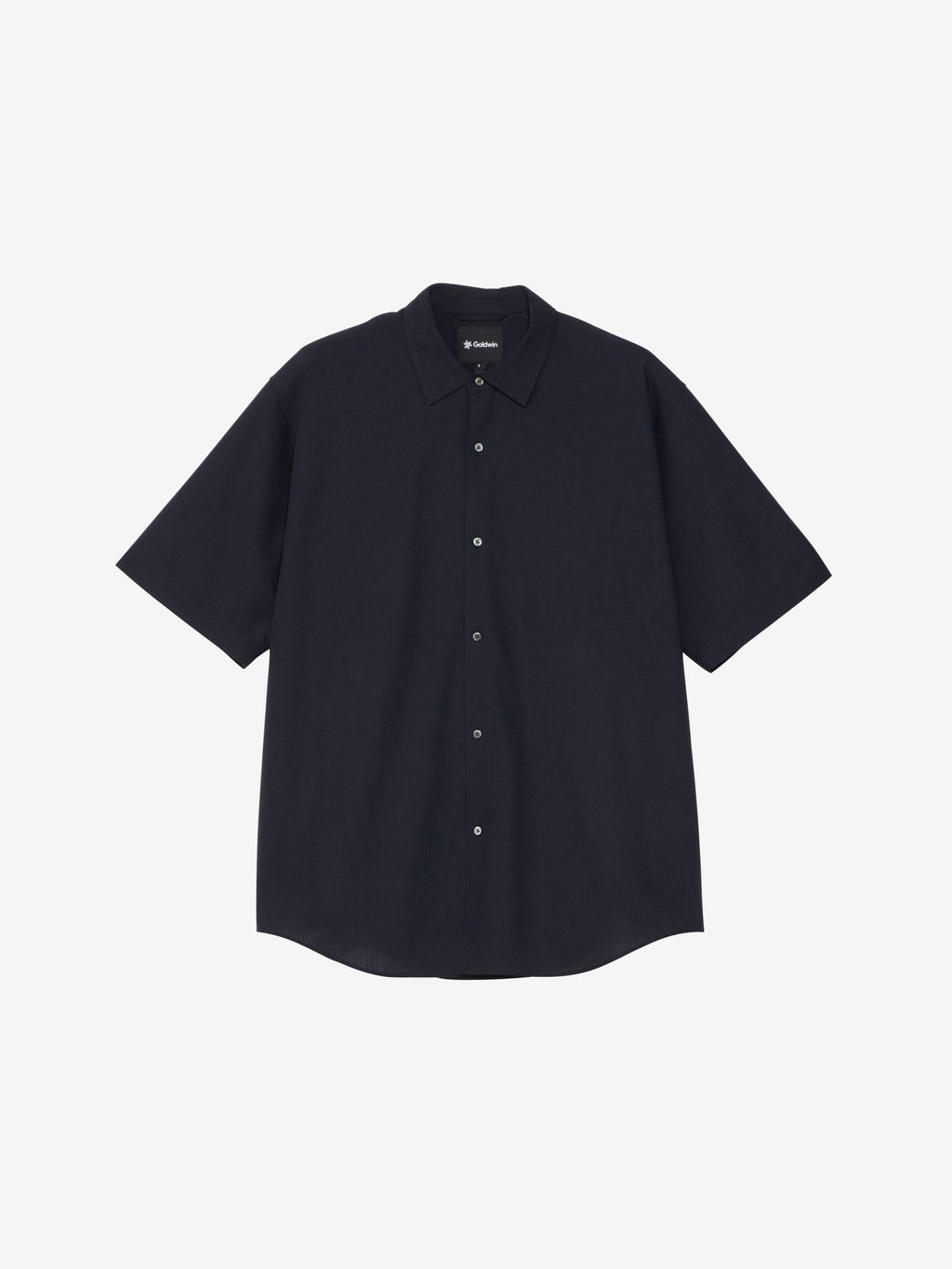 High Twist Wool Relaxed Short Sleeve Shirt (Unisex) - Ebony Gray