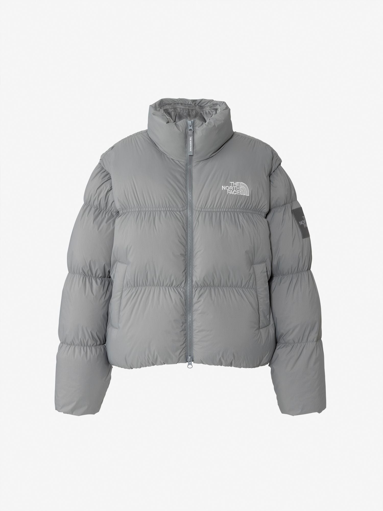 Shearling Nuptse Down Jacket (Women's) - Gray