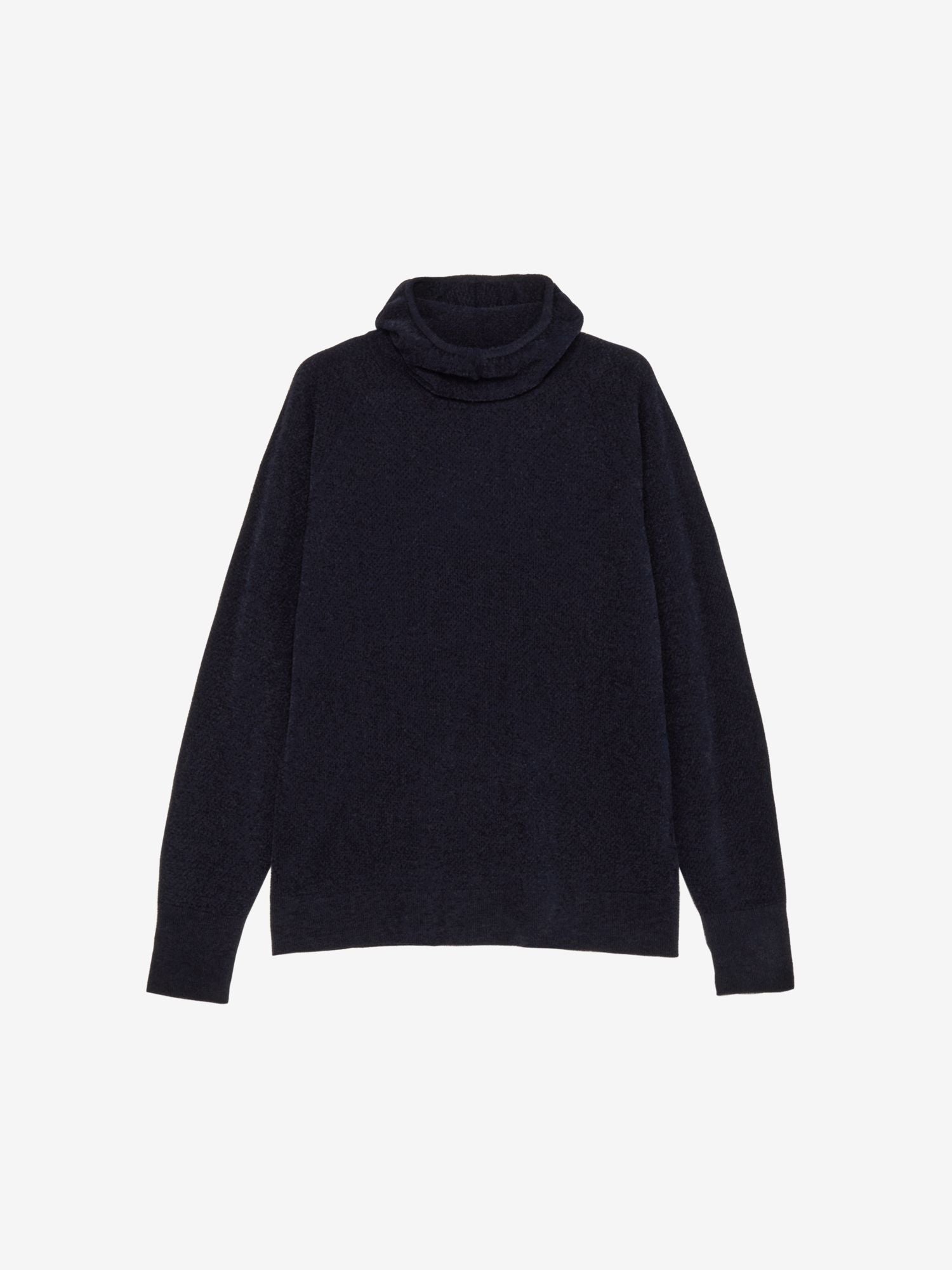 Mesh Pile Hoodie (Unisex) - Ink Navy