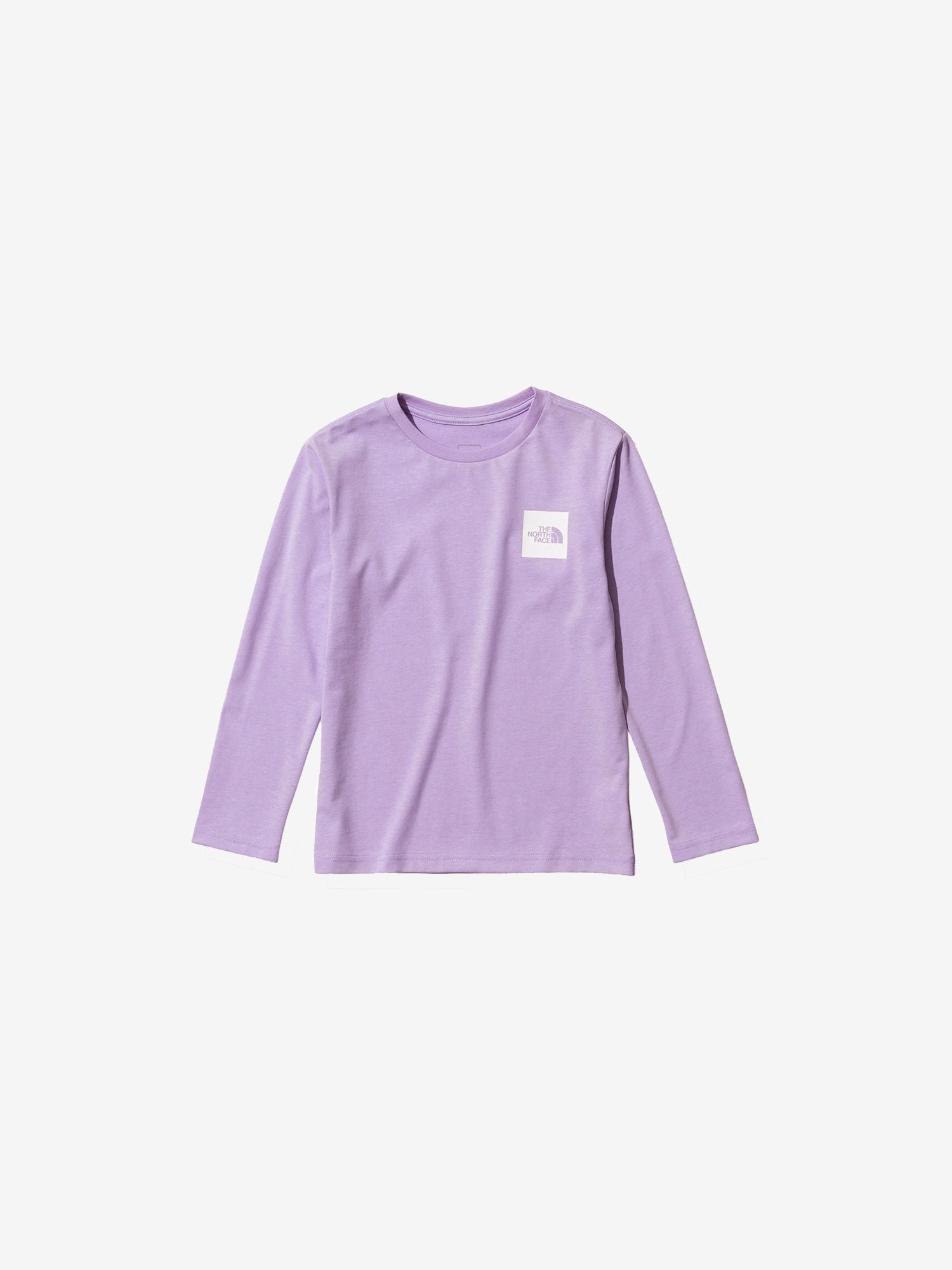 Long Sleeve Small Square Logo Tee (Kids) - Mr. Pink