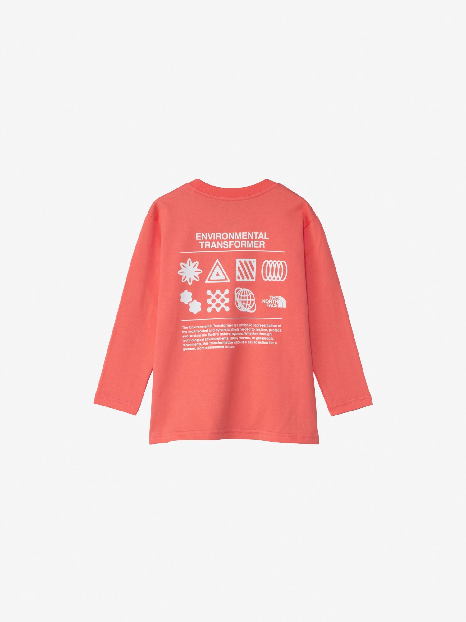 Toddler Long Sleeve Graphic Tee (Kids) - Living Coral