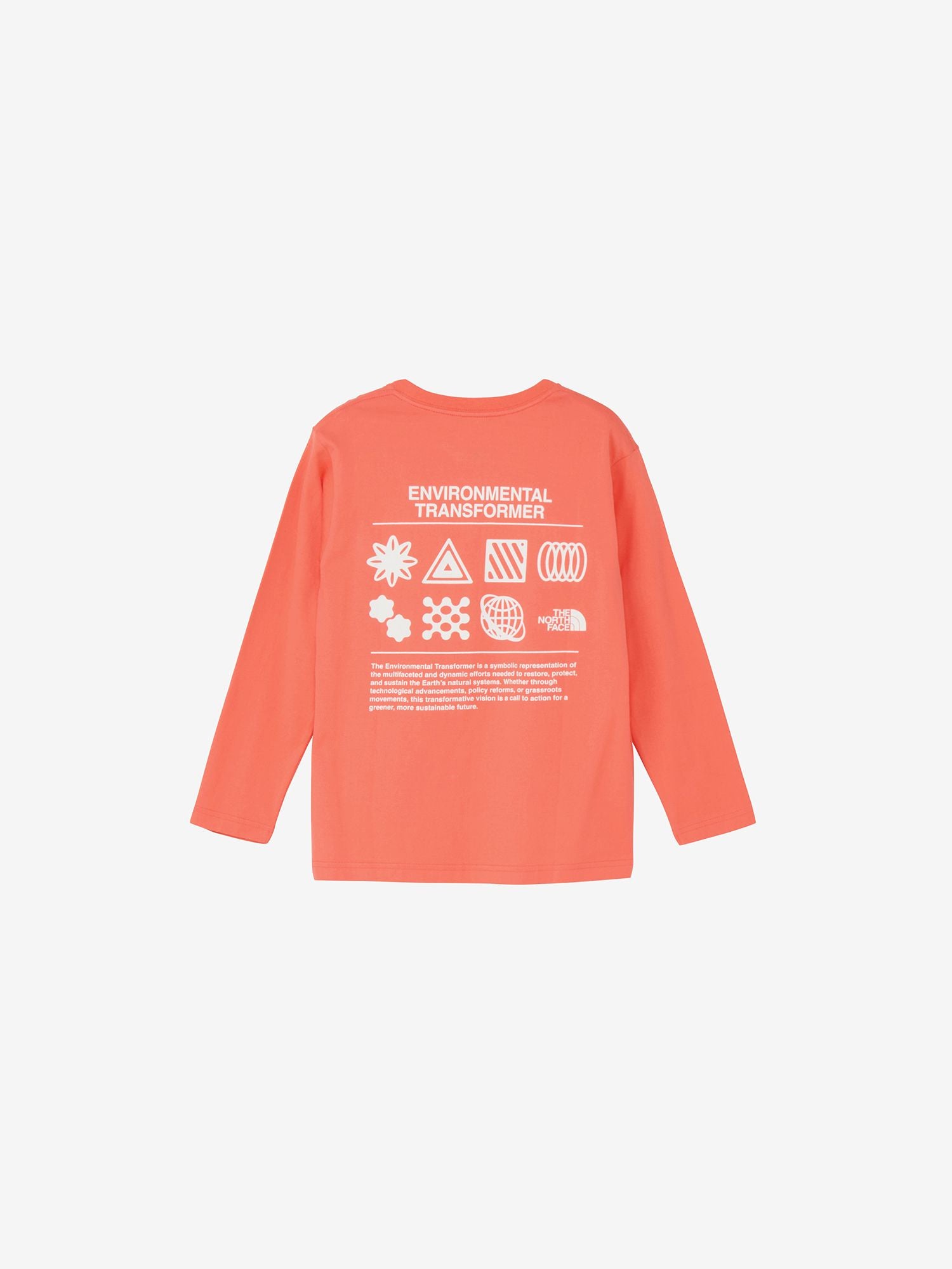 Long Sleeve Graphic Tee (Kids) - Living Coral