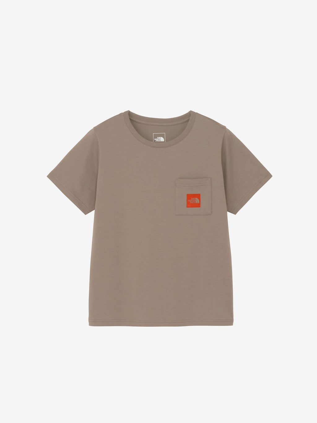 Short Sleeve Square Logo Pocket Tee (Women's) - Mushroom