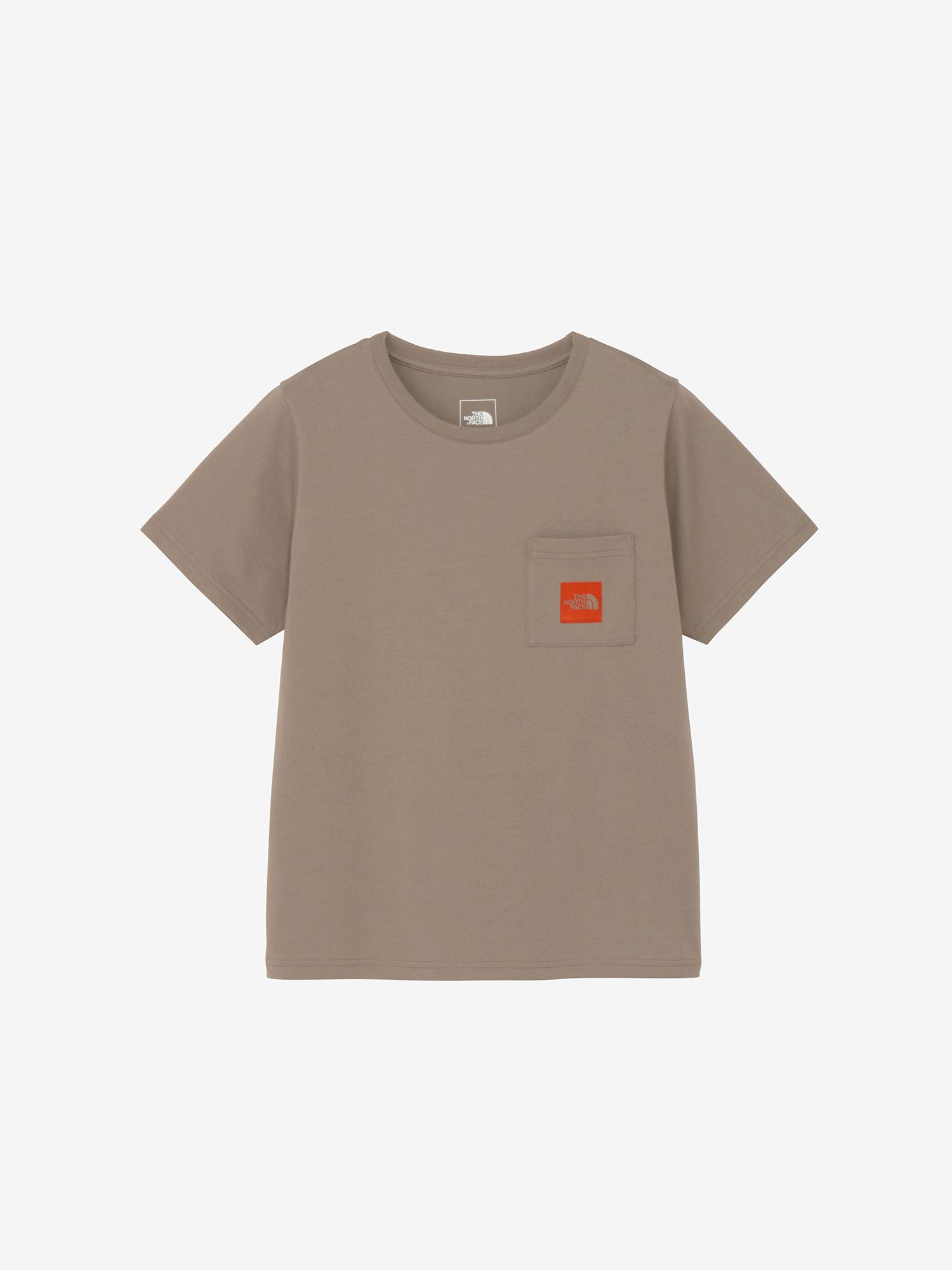 Short Sleeve Square Logo Pocket Tee (Women's) - Mushroom