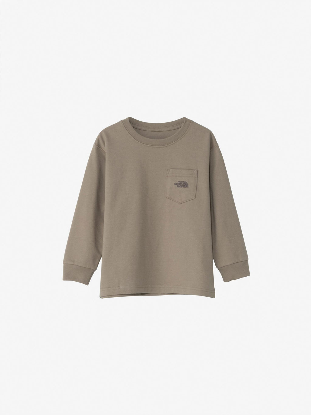 Toddler Long Sleeve Pocket Logo Tee (Kids) - Mushroom