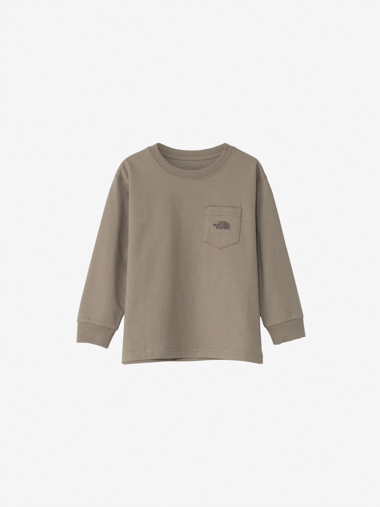 Toddler Long Sleeve Pocket Logo Tee (Kids) - Mushroom
