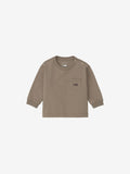 Long Sleeve Pocket Logo Tee (Baby) - Mushroom