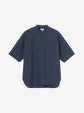 Half Sleeve Broad Band Color Shirt (Unisex) - Navy