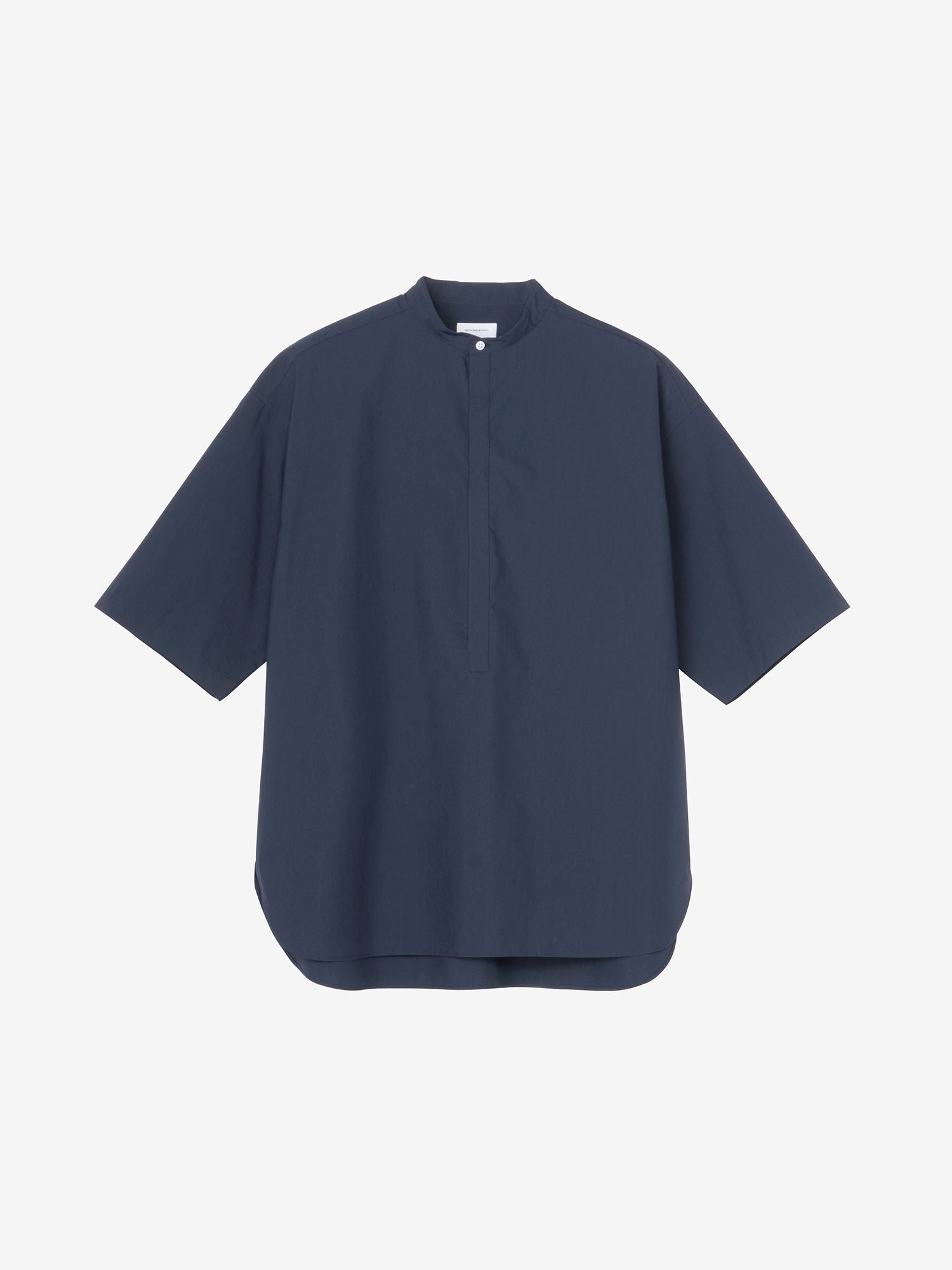 Half Sleeve Broad Band Color Shirt (Unisex) - Navy