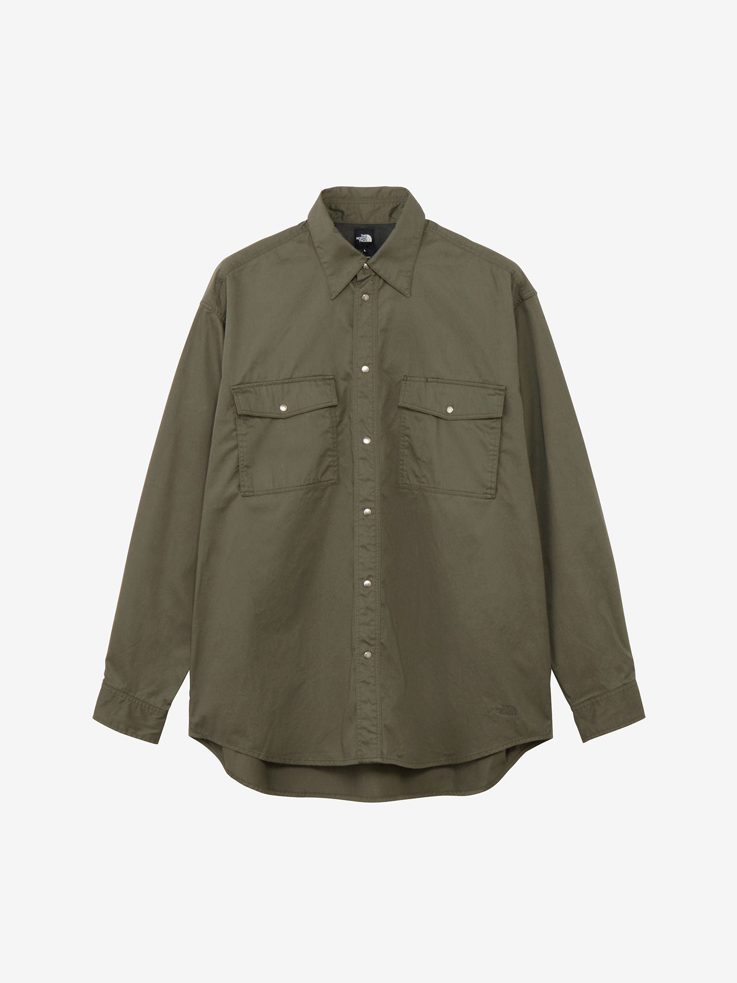 Long Sleeve Box Steady Chino Shirt (Unisex) - New Taupe