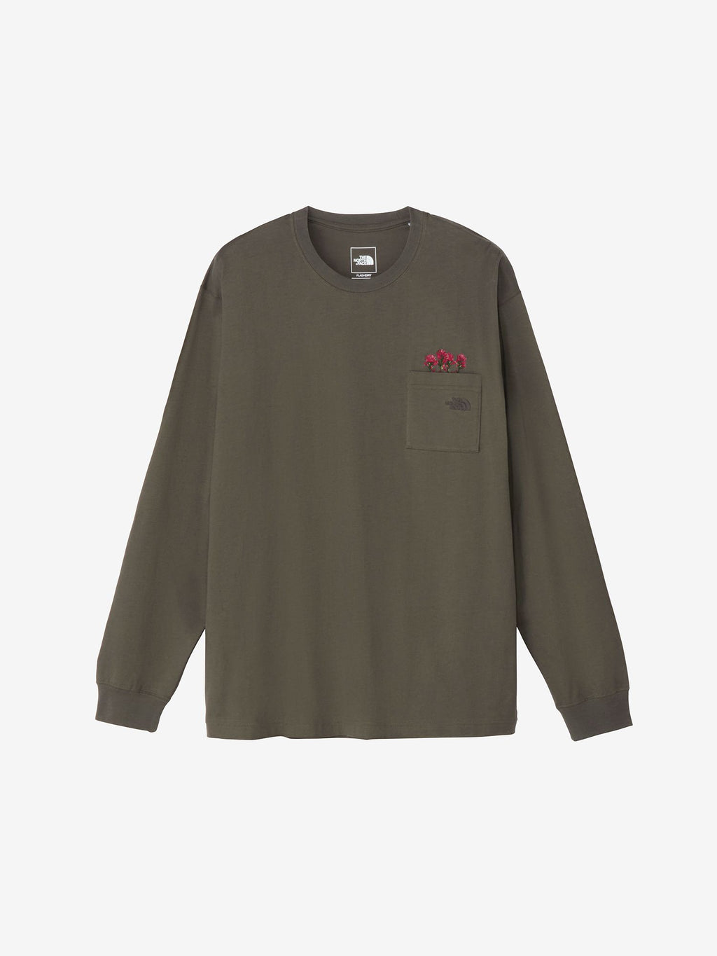 Long Sleeve Flash Dry Flower Logo Tee (Unisex) - New Taupe