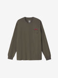 Long Sleeve Flash Dry Flower Logo Tee (Unisex) - New Taupe