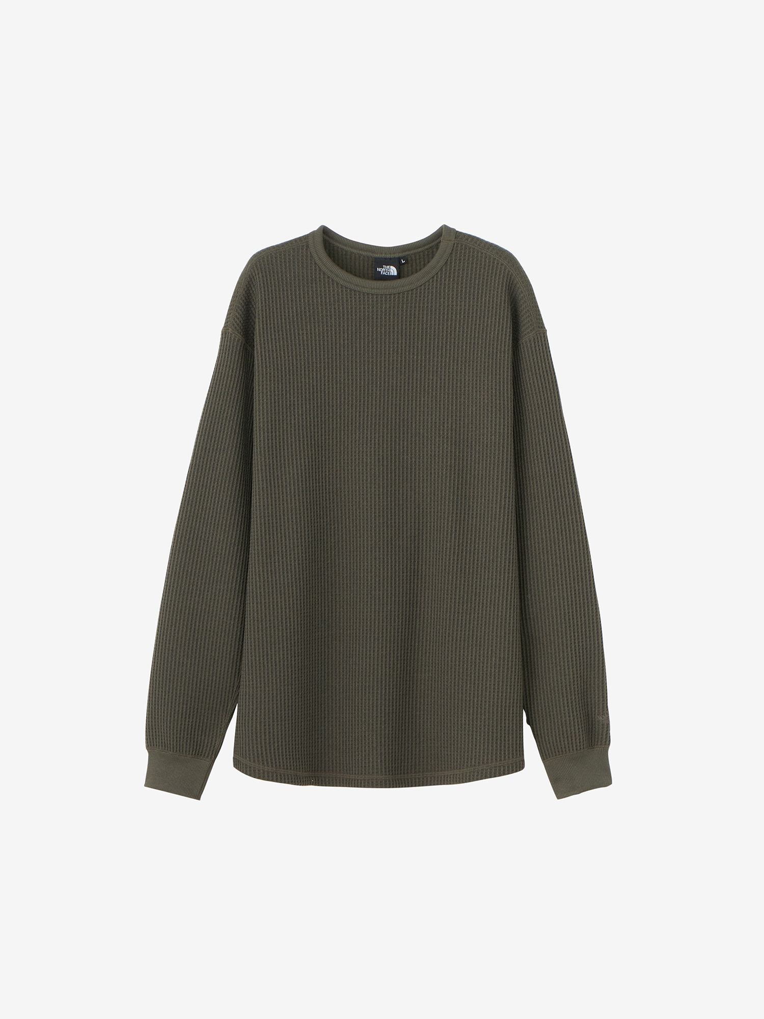 Long Sleeve Warm Waffle Crew (Unisex) - New Taupe