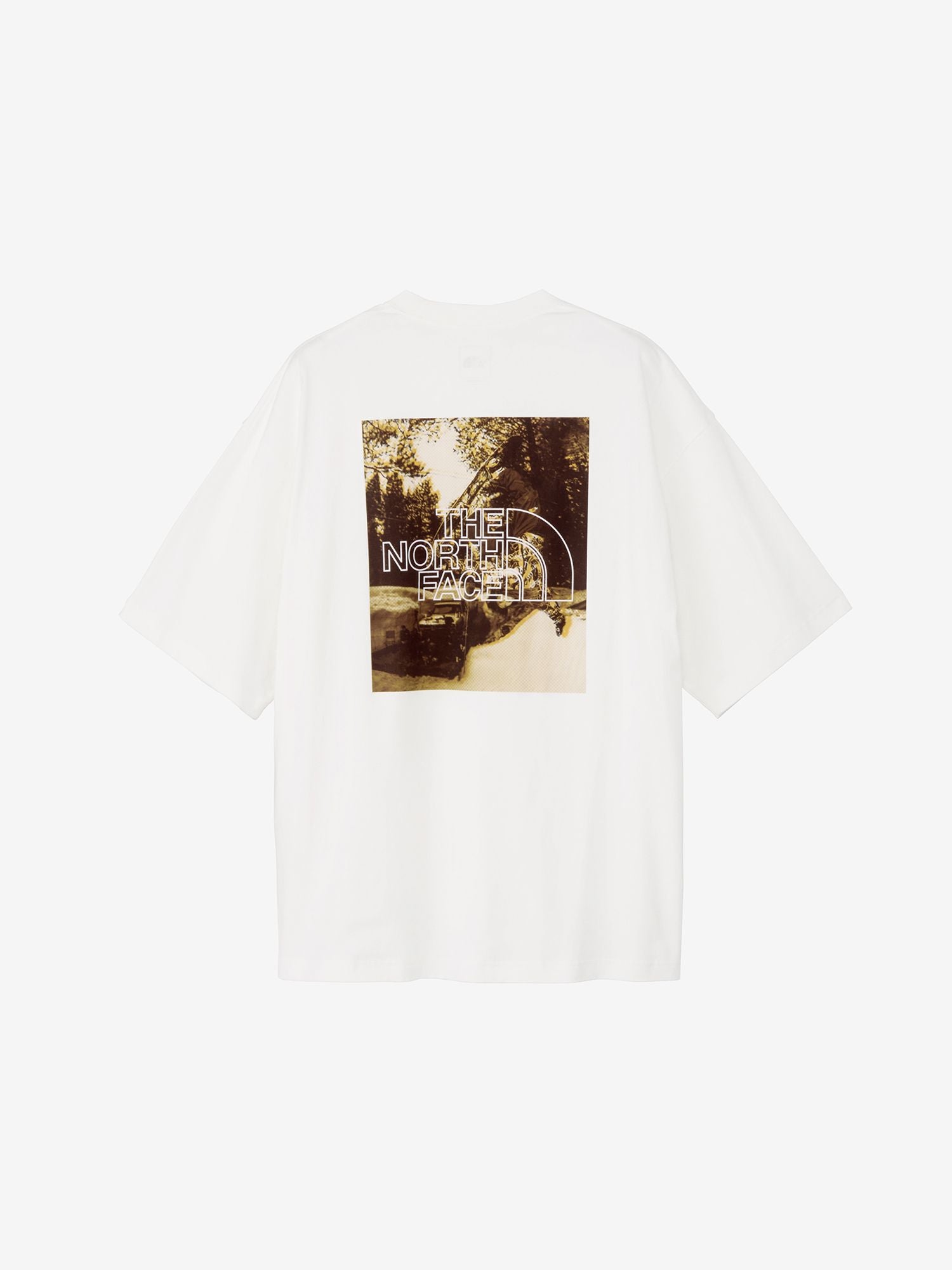 Short Sleeve Free Ride Square Logo Tee (Unisex) - Off White