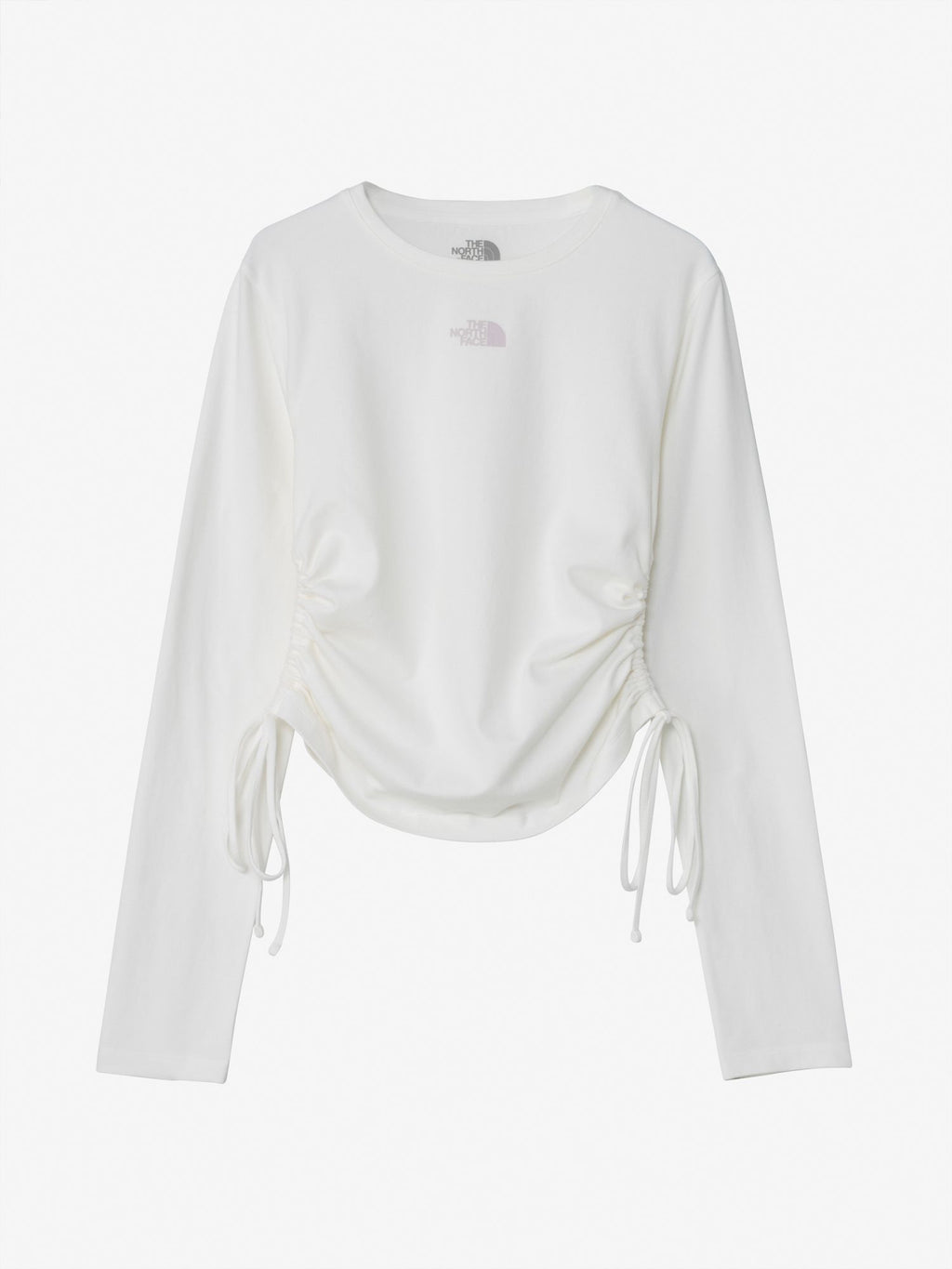 Shirring Long Sleeve Tee (Women's) - Off White