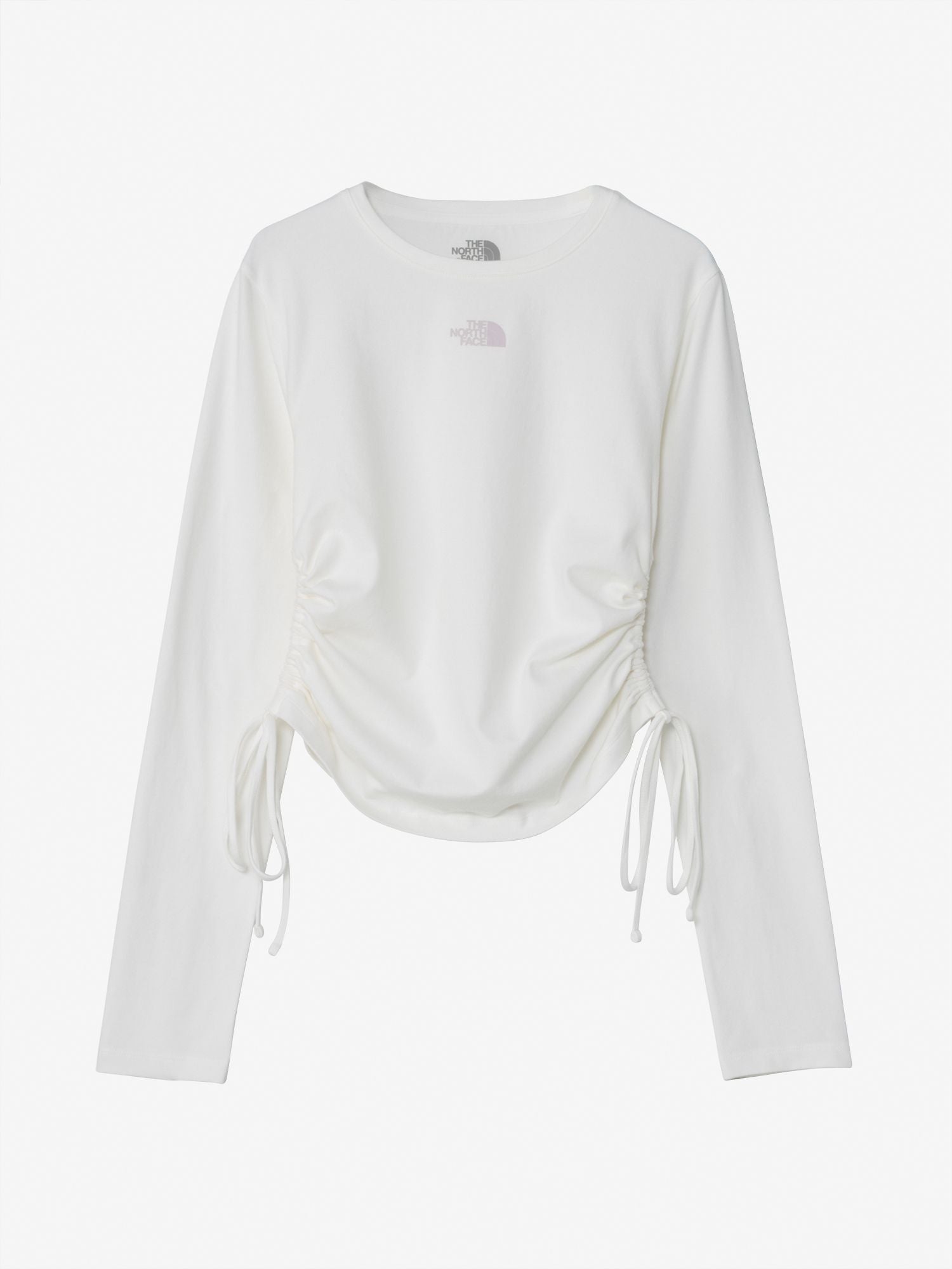 Shirring Long Sleeve Tee (Women's) - Off White