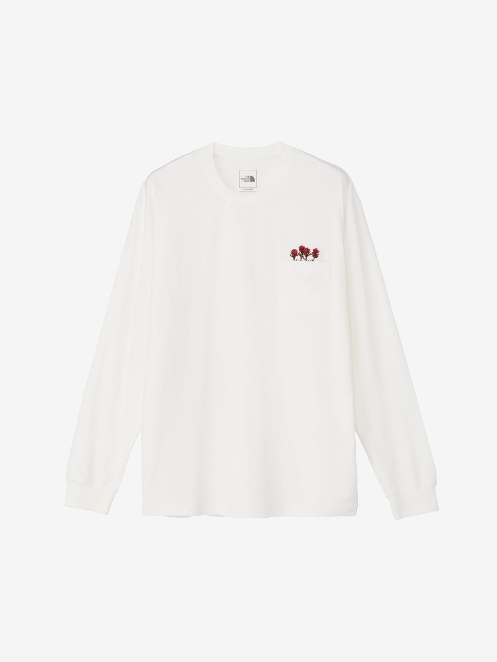 Long Sleeve Flash Dry Flower Logo Tee (Unisex) - Off White