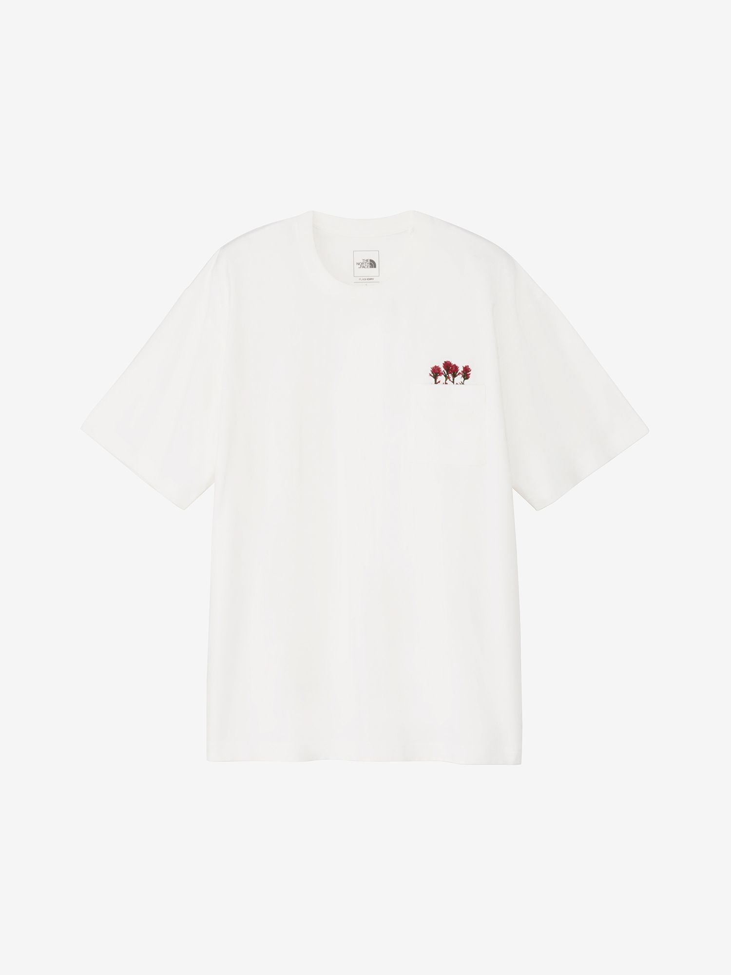Short Sleeve Flash Dry Flower Logo Tee (Unisex) - Off White