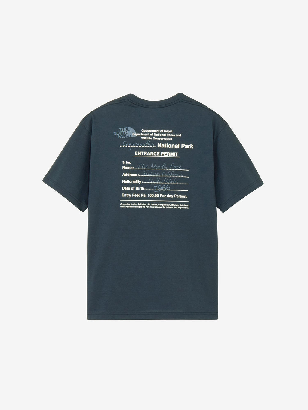 Short Sleeve Entrance Permission Tee (Unisex) - Urban Navy