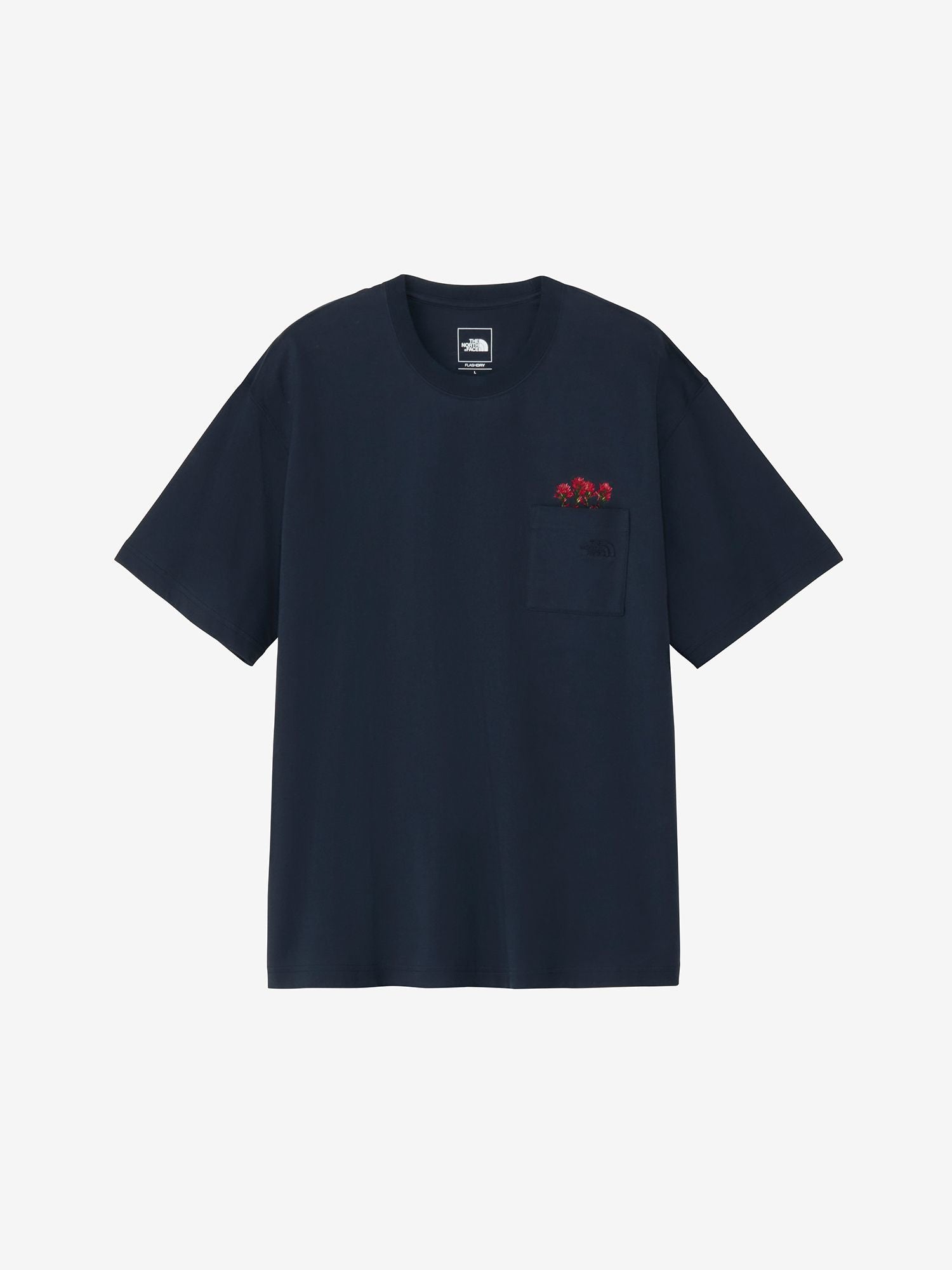 Short Sleeve Flash Dry Flower Logo Tee (Unisex) - Urban Navy