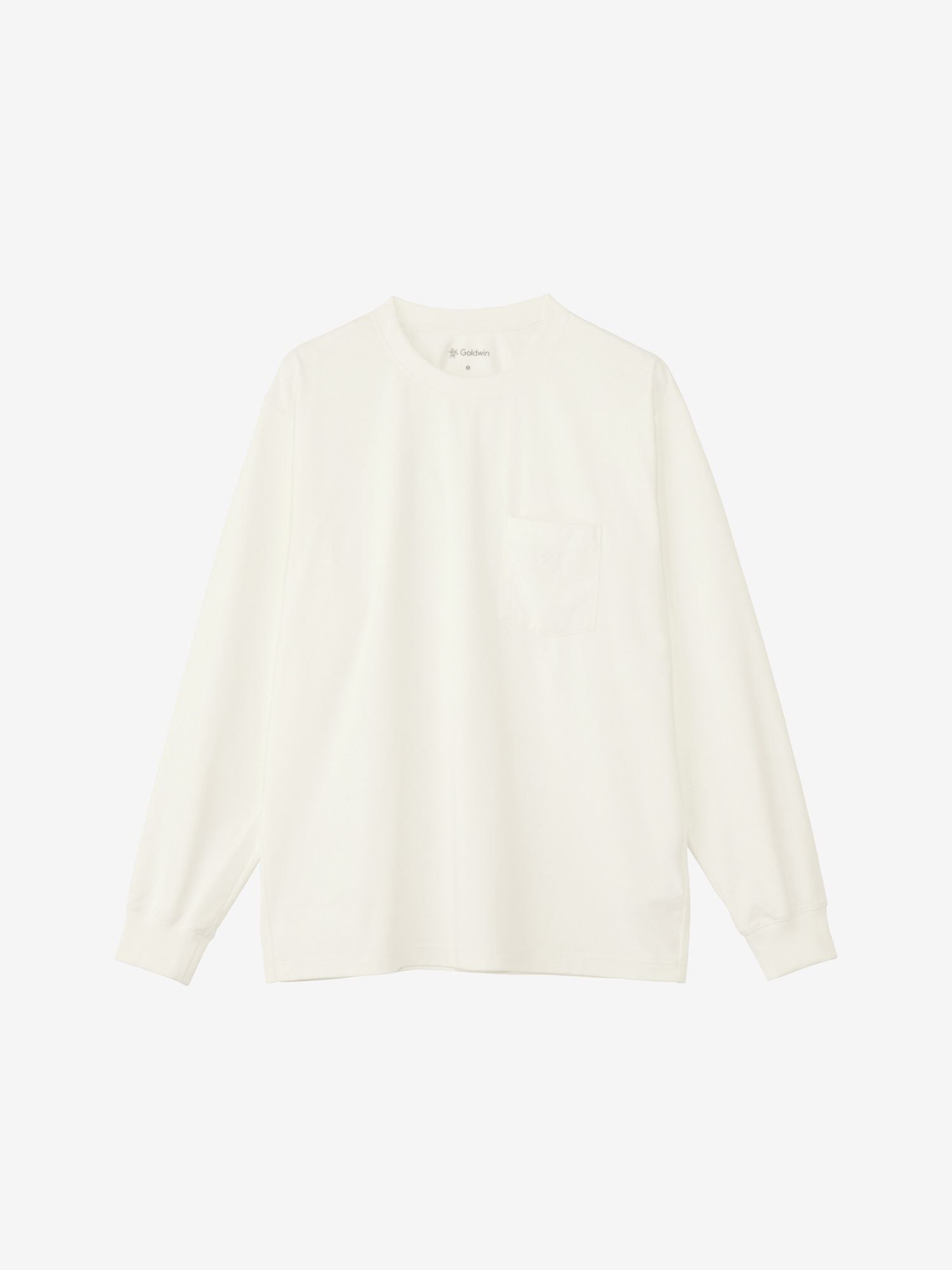 Oversized Pocket Long Sleeve T-Shirt (Unisex) - White