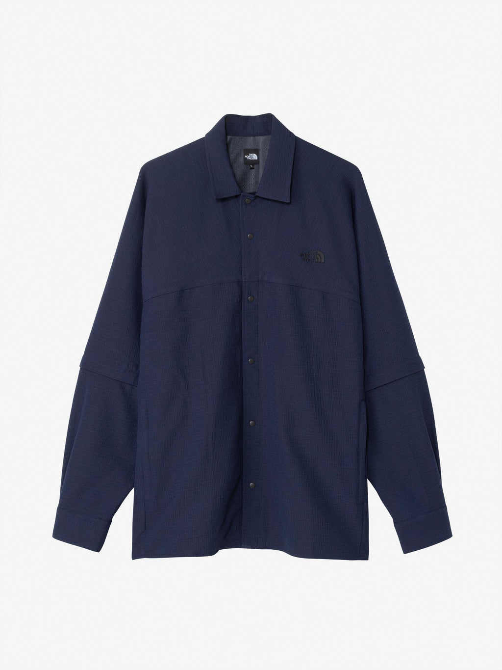 Long Sleeve Zip Off Vent Mesh Shirt (Unisex) - Aviator Navy