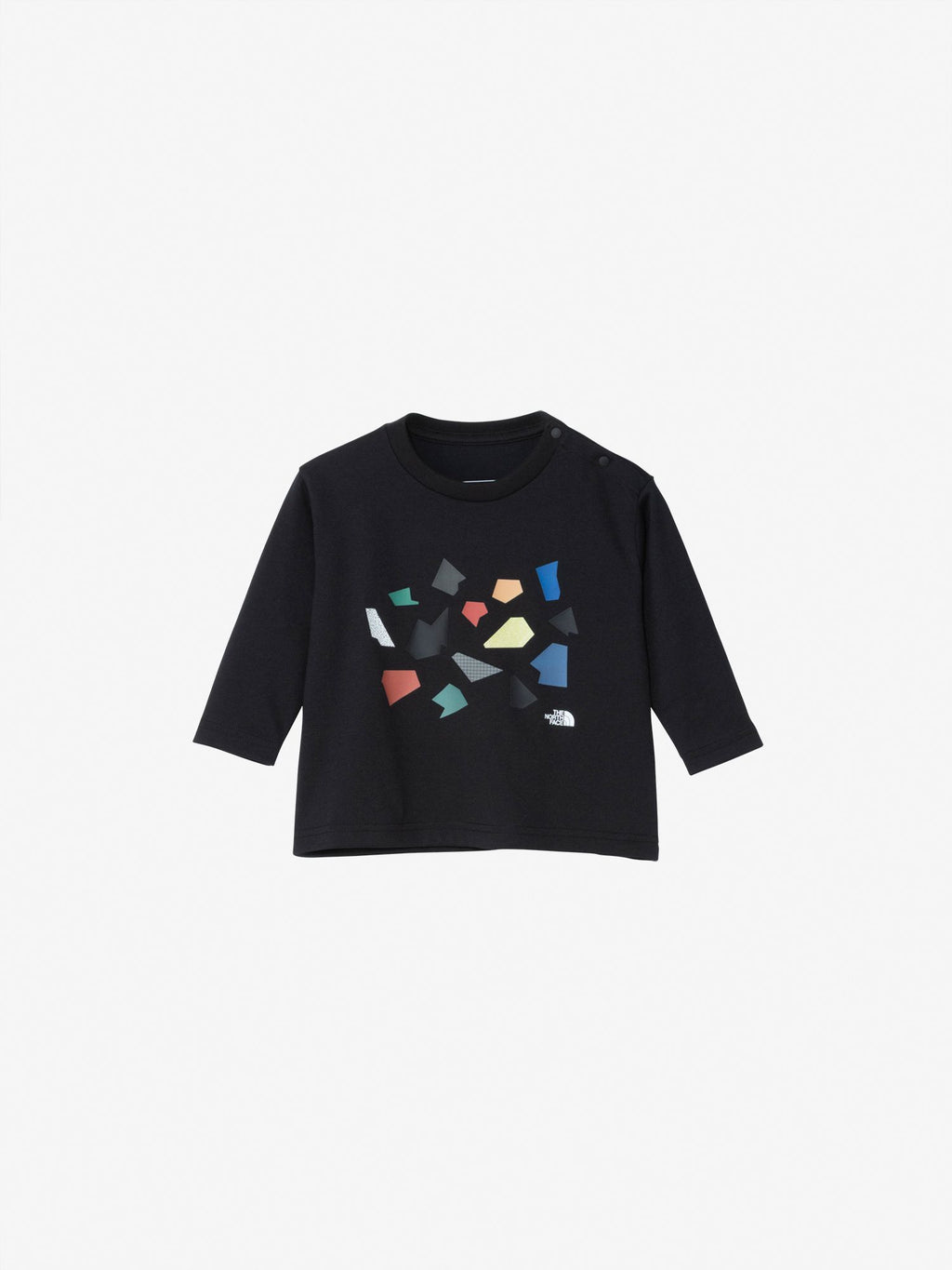 Long Sleeve Cut and Paste Tee (Baby) - Black