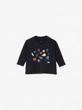 Long Sleeve Cut and Paste Tee (Baby) - Black