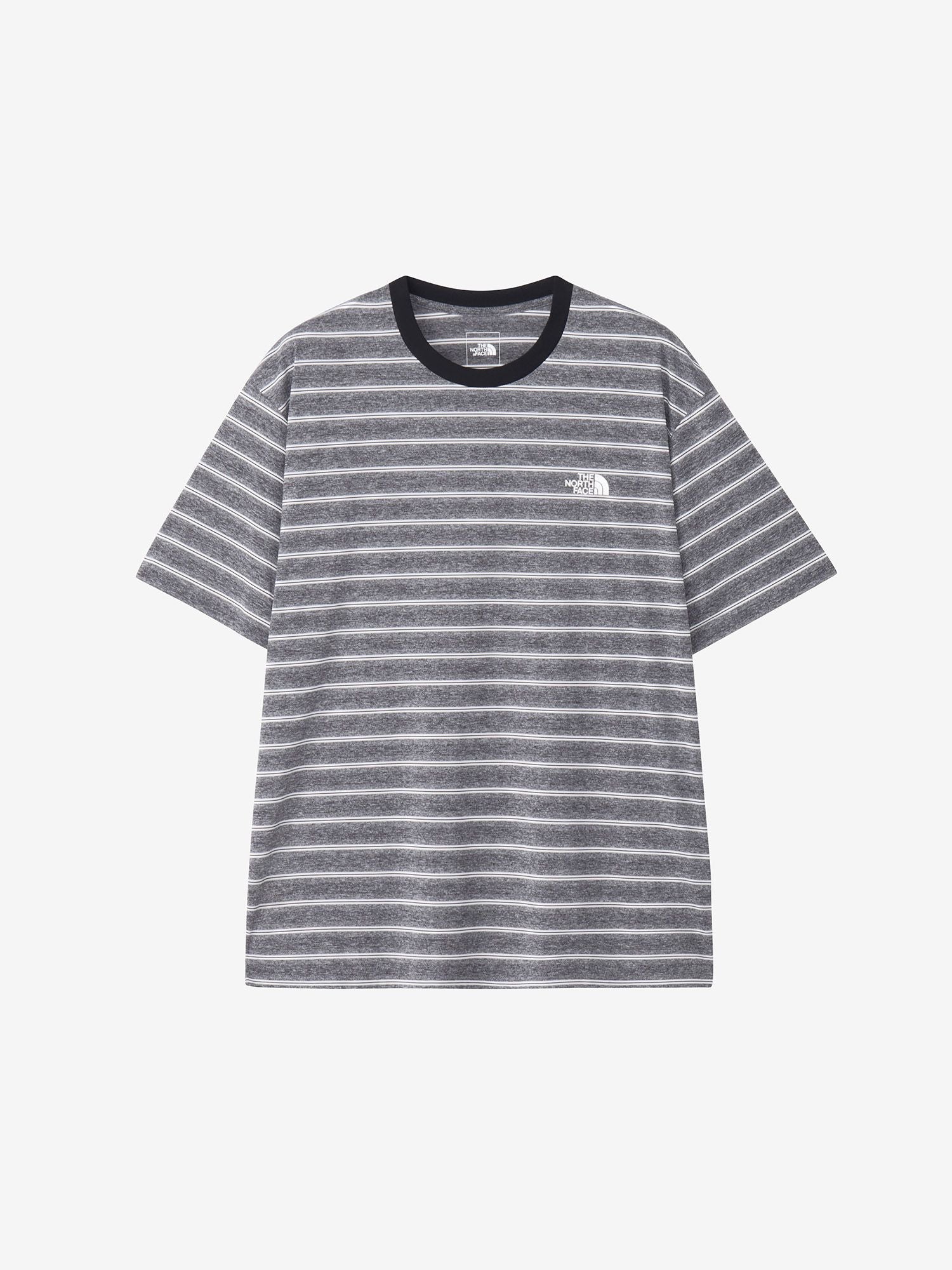 Short Sleeve Free Run Border Crew (Unisex) - Black