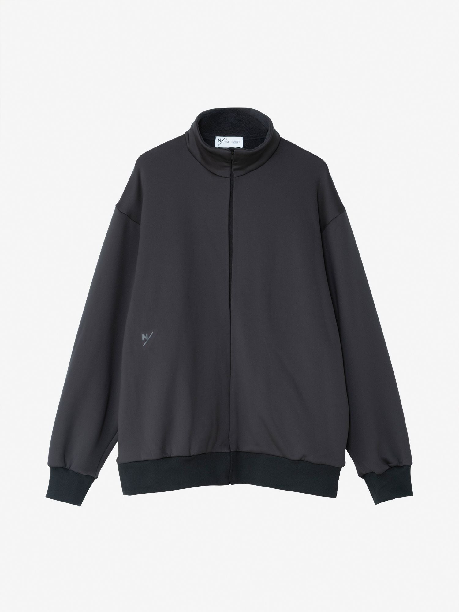 Piraeus / Stretch Fleece Stand Zip (Unisex) - Black