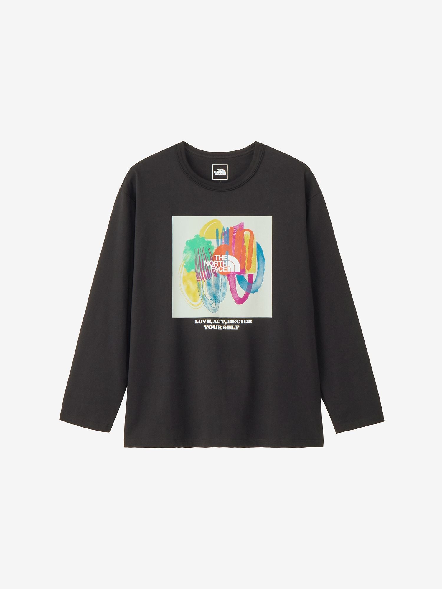 CR Long Sleeve Message Tee (Unisex) - Black