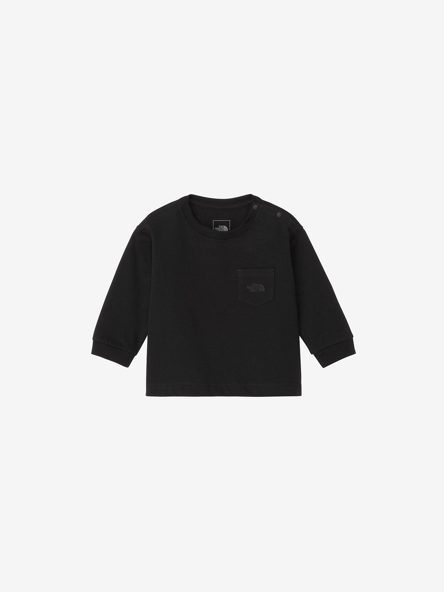 Long Sleeve Pocket Logo Tee (Baby) - Black
