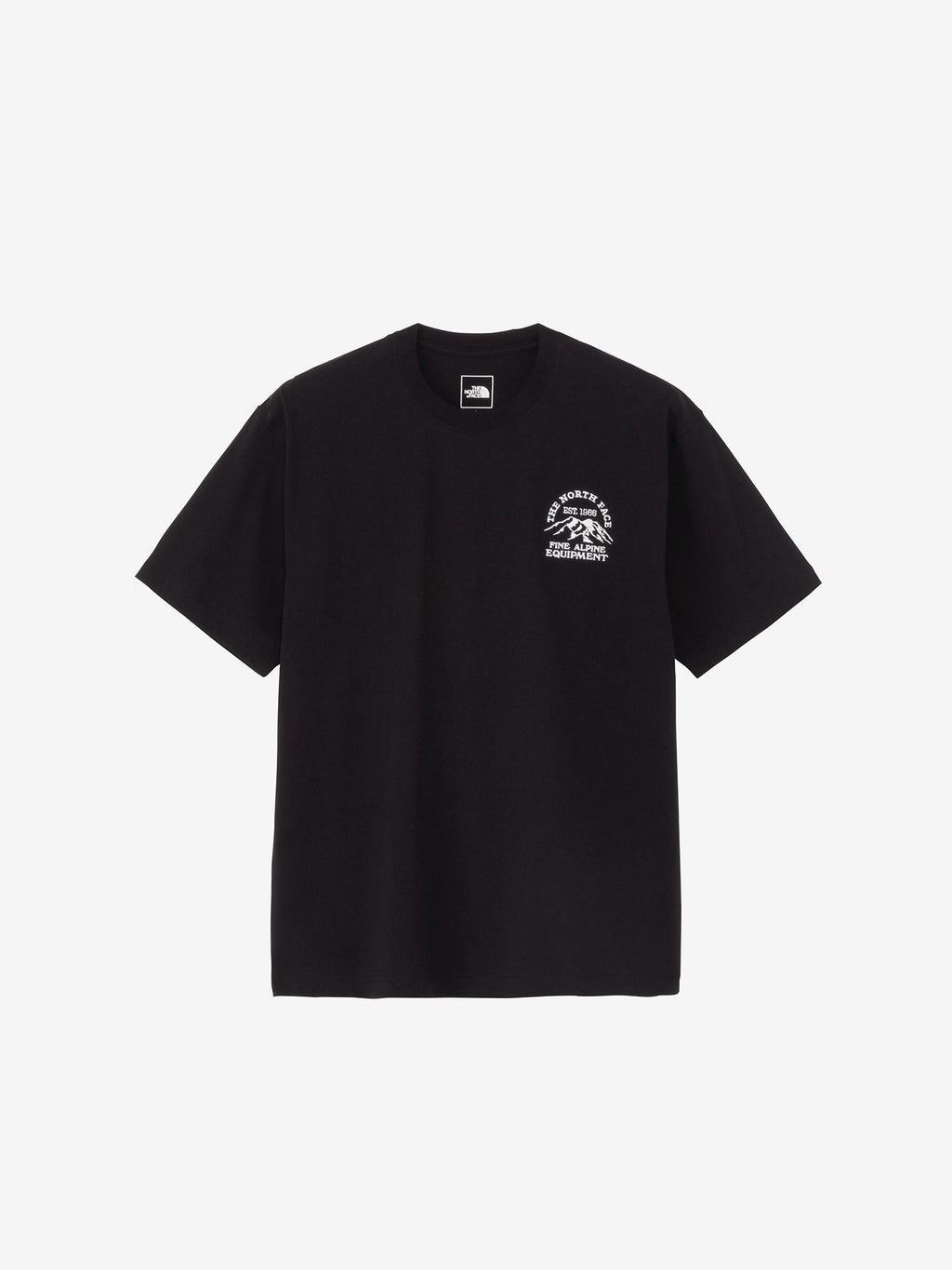 Short Sleeve Fine Alpine Mountain Tee (Unisex) - Black