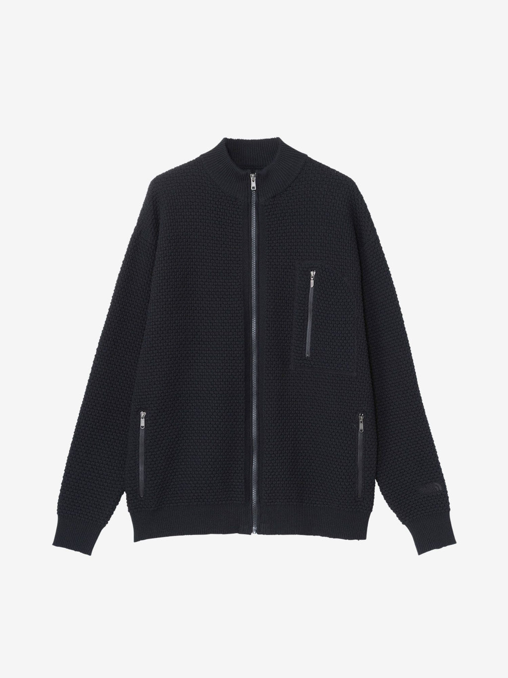 Rock Surface Wool Drivers Knit (Unisex) - Black